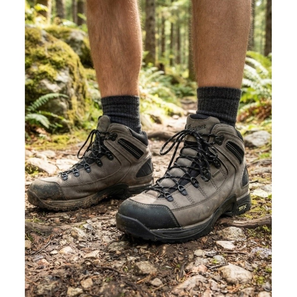 Danner 5.5" 453 GTX Hiking Boots Men's Size 8 Gray Trail Climbing Outdoor Trek
